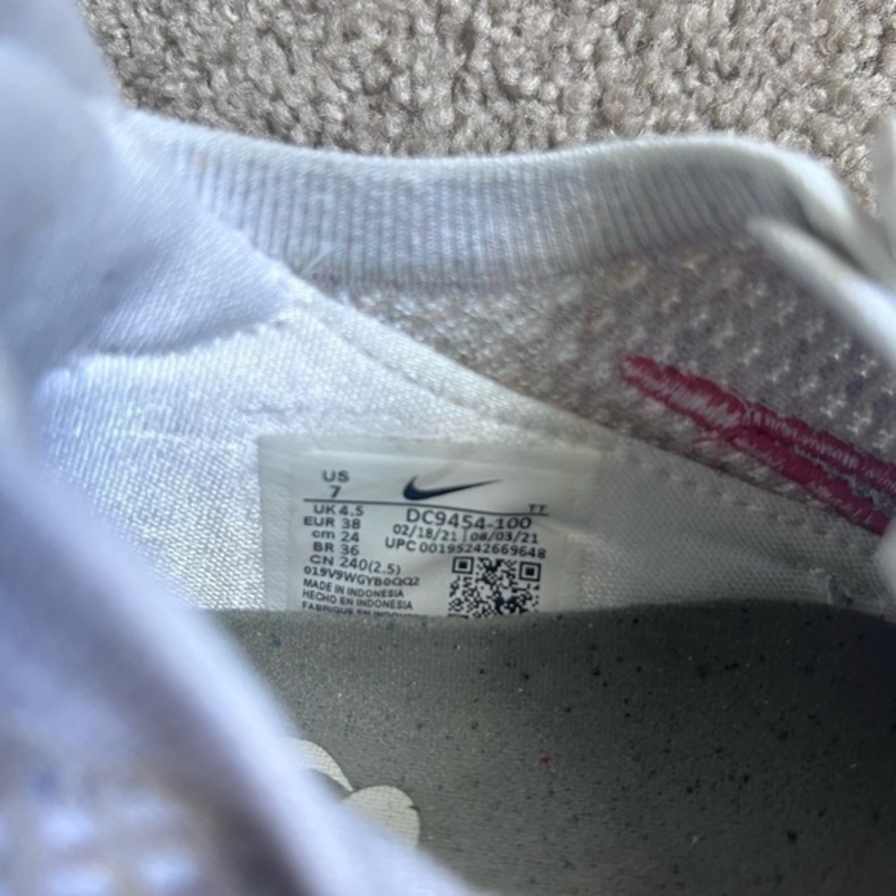 Size 7 - Nike Air VaporMax Flyknit White Thunder Blue 2021 - Picture 5 of 5